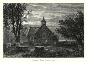 Bettws y Coed Old Church (gravering) av English School