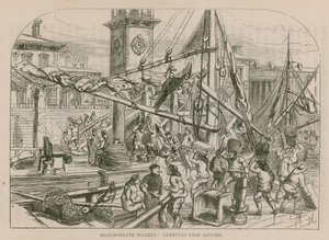 Billingsgate Market, Bære fisk på land av English School