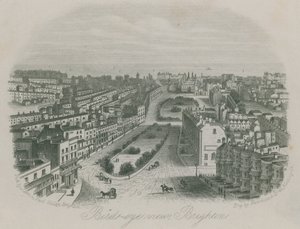 Fugleperspektiv av Brighton av English School