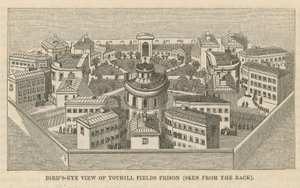 Fugleperspektiv av Tothill Fields Prison av English School