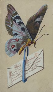 Bursdagskort (chromolitho) av English School