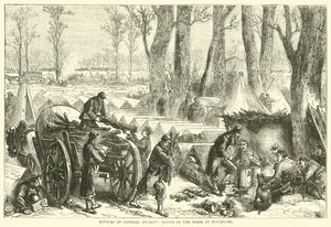Bivuakk av General Ducrots tropper i skogen til Vincennes, oktober 1870 av English School