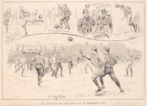 Blackburn Rovers vs. Nottingham County, fra The Illustrated Sporting and Dramatic News, 23. mars 1891 av English School