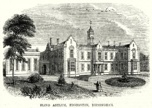 Blind Asylum, Edgbaston, Birmingham (gravering) av English School
