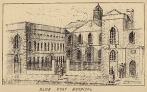 Blue Coat Hospital (gravering) av English School