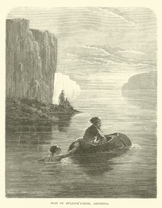 Boat of Bullocks-hide, Abyssinia av English School
