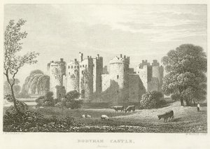 Bodyham Castle, Sussex (gravering) av English School