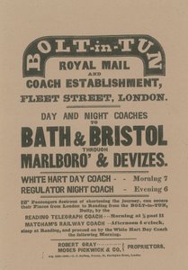 Bolt-in-Tun Royal Mail and Coach Establishment av English School