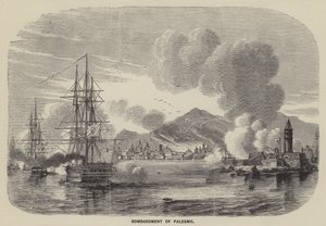 Bombardementet av Palermo (gravering) av English School