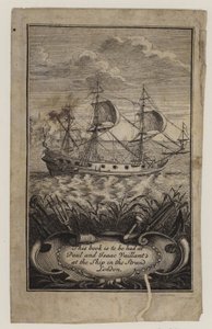 Bokhandlere, Paul og Isaac Vaillant, handelskort av English School
