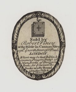 Bokhandlere, Robert Viney, handelskort av English School