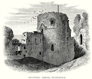 Bothwell Castle, Clydesdale (gravering) av English School