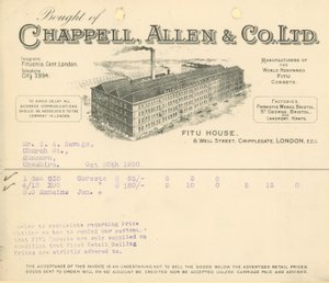 Kjøpt av Chappell Allen & Co Ltd av English School