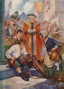 Modige Roland (farge litho) av English School