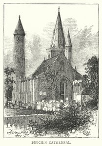 Brechin katedral (gravering) av English School