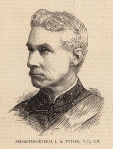 Brigadegeneral JA Tytler, VC, CB (gravering) av English School