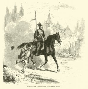 Innbringer en kutter av telegrafledninger, september 1870 av English School
