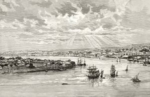 Brisbane Harbour, Australia, ca. 1880, fra 