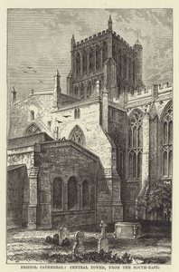 Bristol Cathedral, sentraltårn, fra sør-øst av English School