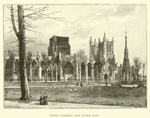 Bristol Cathedral, fra College Green av English School