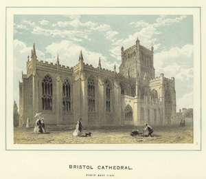 Bristol Cathedral, utsikt mot nordøst av English School
