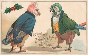 Britisk julekort av English School