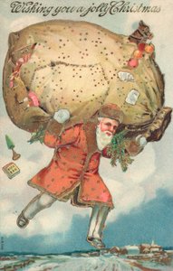 Britisk julekort av English School