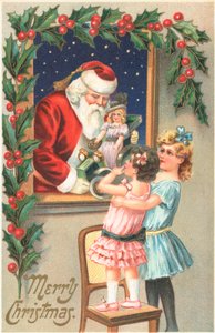 Britisk julekort av English School