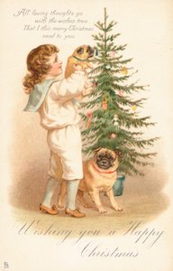 Britisk julekort av English School