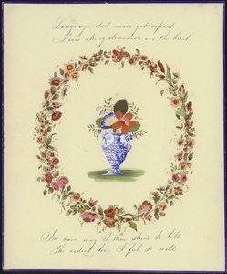 Britisk Valentine-kort av English School