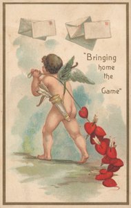 Britisk Valentines-kort av English School