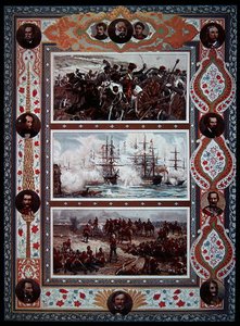 British Victories, Land & Sea (Boer War, Crimea, etc), forside av Illustrated London News av English School