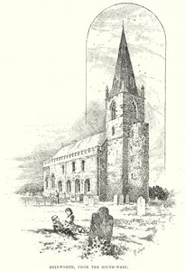 Brixworth, fra sørvest (gravering) av English School