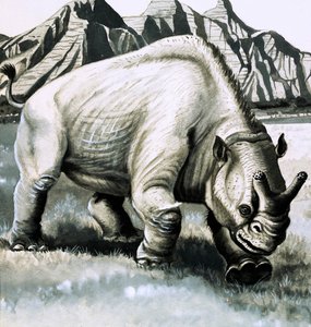 Brontotherium fra oligocen-alderen av English School