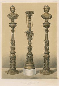 Bronselysestake, Royal Manufactory, Berlin (chromolitho) av English School