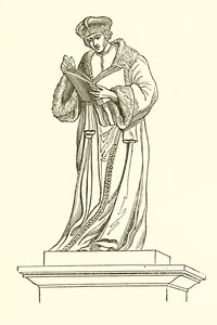 Bronsestatue av Erasmus i Rotterdam (gravering) av English School