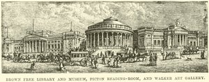 Brown Free Library and Museum, Piction Reading-Room og Walker Art Gallery av English School