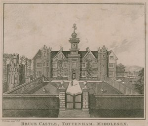 Bruce Castle, Tottenham, London; et syn tatt i 1686 av English School