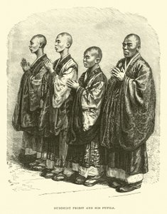 Buddhistprest og hans elever av English School
