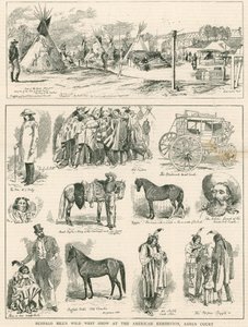 Buffalo Bills Wild West Show på American Exhibition, Earls Court, London av English School