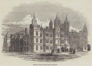 Burghley House, North Front (gravering) av English School