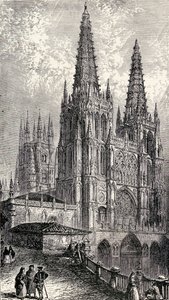 Burgos katedral, Burgos, Spania, fra 
