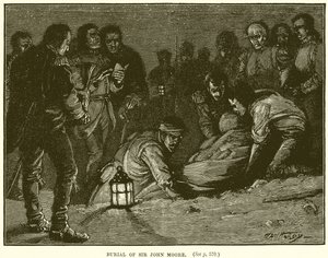 Begräbnis von Sir John Moore von English School