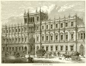 Burlington House, 1875 von English School