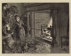 Brenne julepynten (gravering) av English School