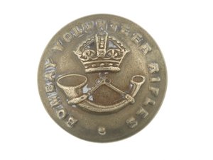 Button, Bombay Volunteer Rifles, 1901-1947 av English School
