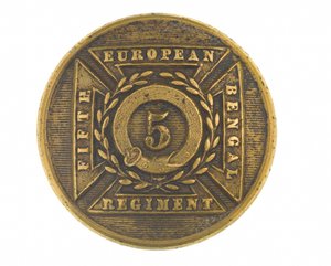 Button, offiser, 5. bengalske europeiske regiment, 1858-1860 av English School