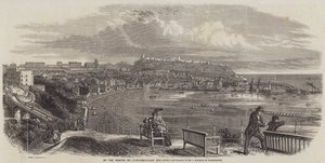 Ved sjøen, Scarborough Bay (gravering) av English School