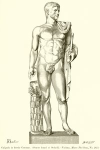 Caligula i heroisk drakt av English School