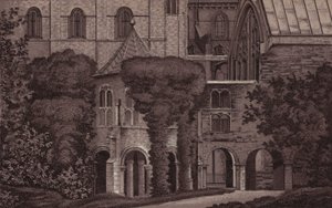 Canterbury: The Babtistry (litho) av English School